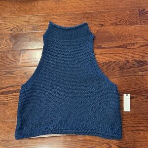 Anthropologie women’s  Blue Sleeveless Knit Top size medium